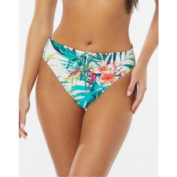 VINCE CAMUTO Women's Drawstring High-Leg Bikini Bottoms M swimsuit swimwear - Picture 9 of 13